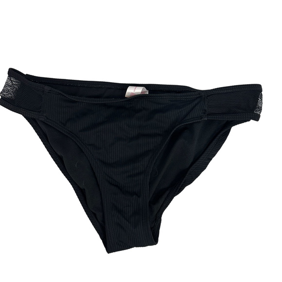 No Boundaries Black Bikini Briefs M (7-9) Nylon & Spandex Womens Swim Bottoms - Picture 1 of 5